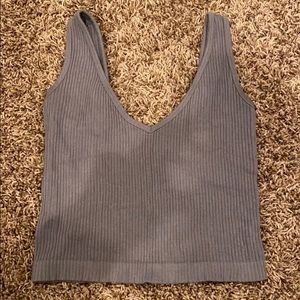 Free People Solid Rib Brami Crop Top Sz: XS/S